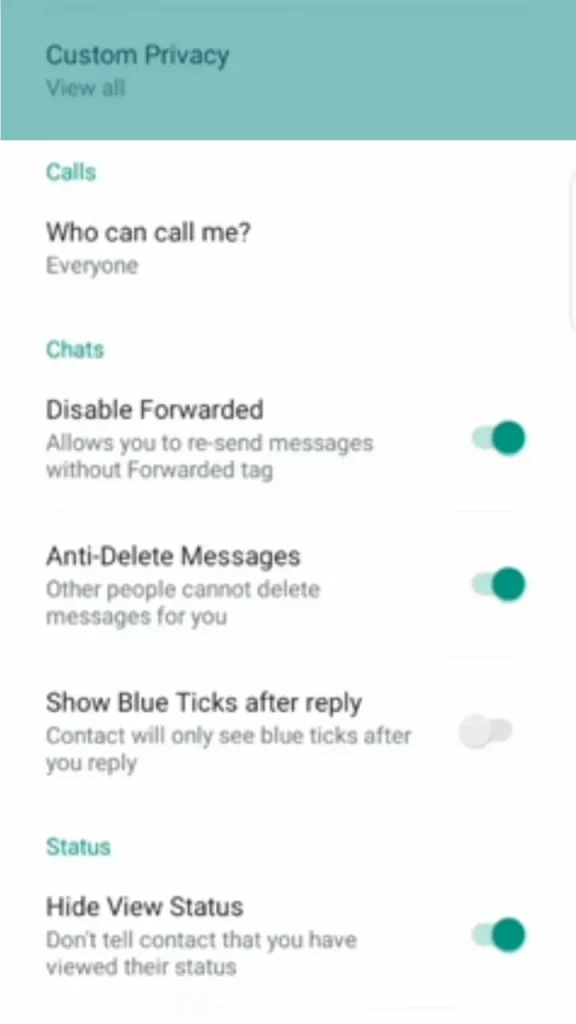Enhanced Privacy Options